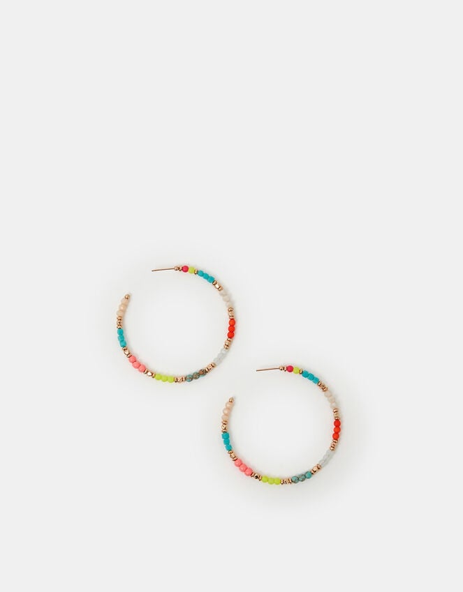 Accessorize Beaded Hoop Earrings