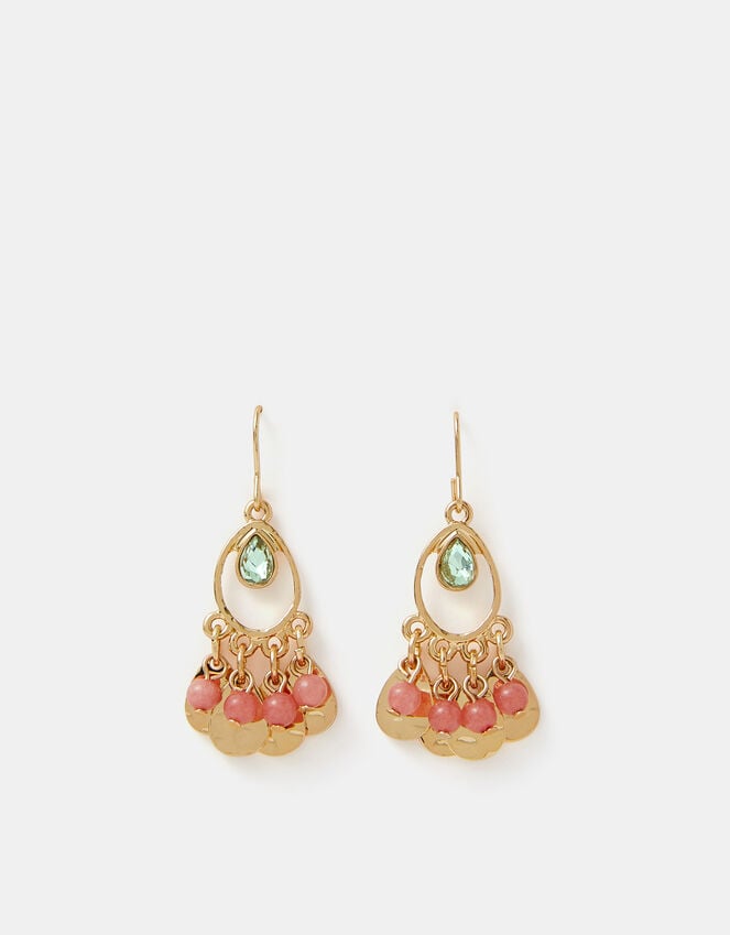 Accessorize Beaded Tassel Drop Earrings