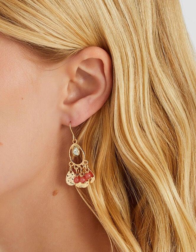 Accessorize Beaded Tassel Drop Earrings