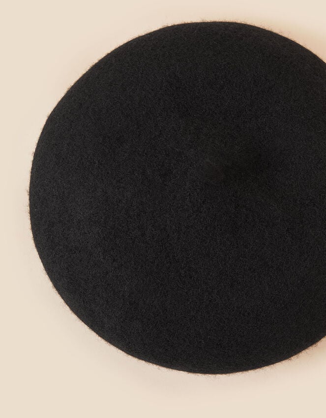 Accessorize Beret Hat In Pure Wool