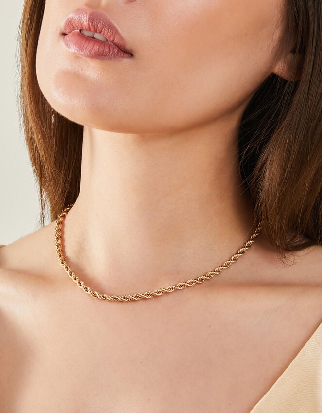 Accessorize Berry Blush Twisted Rope Necklace