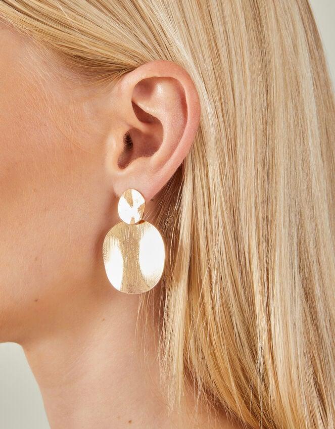 Accessorize Big Disc Short Drop Earrings