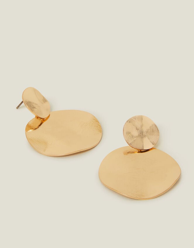 accessorize Big Disc Short Drop Earrings