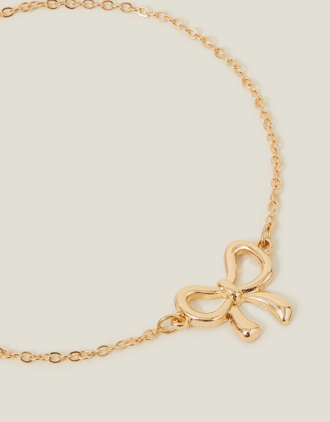 accessorize Bow Chain Bracelet