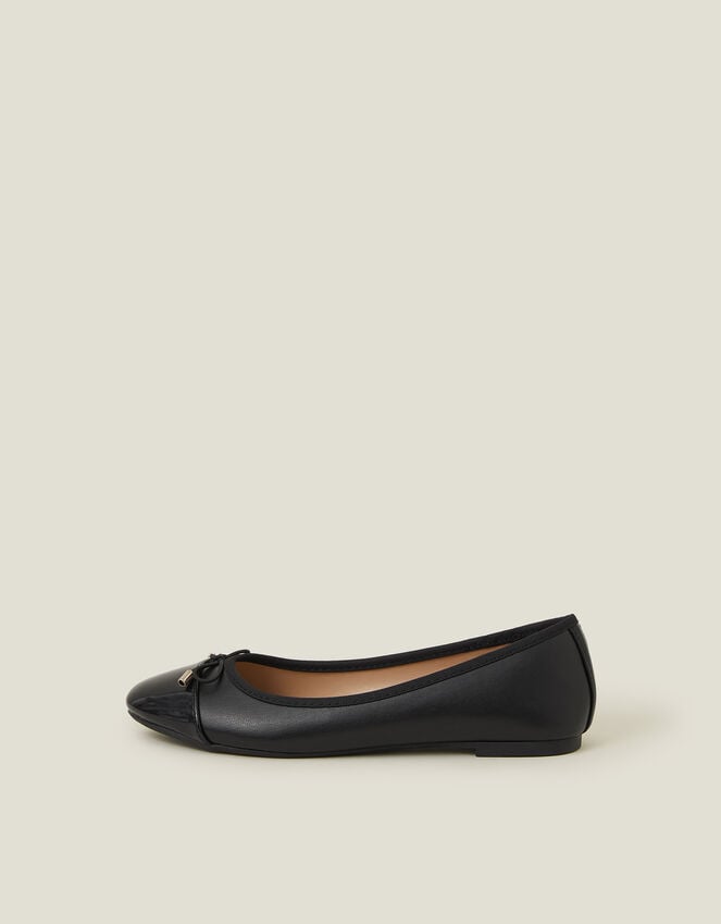 Accessorize Bow Detail Ballerina Flats Black