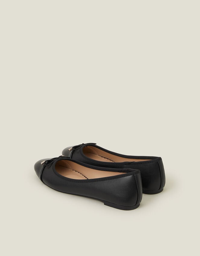 Accessorize Bow Detail Ballerina Flats Black