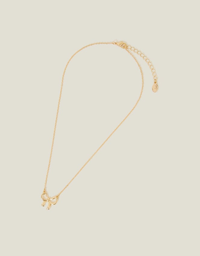 Accessorize Bow Pendant Necklace