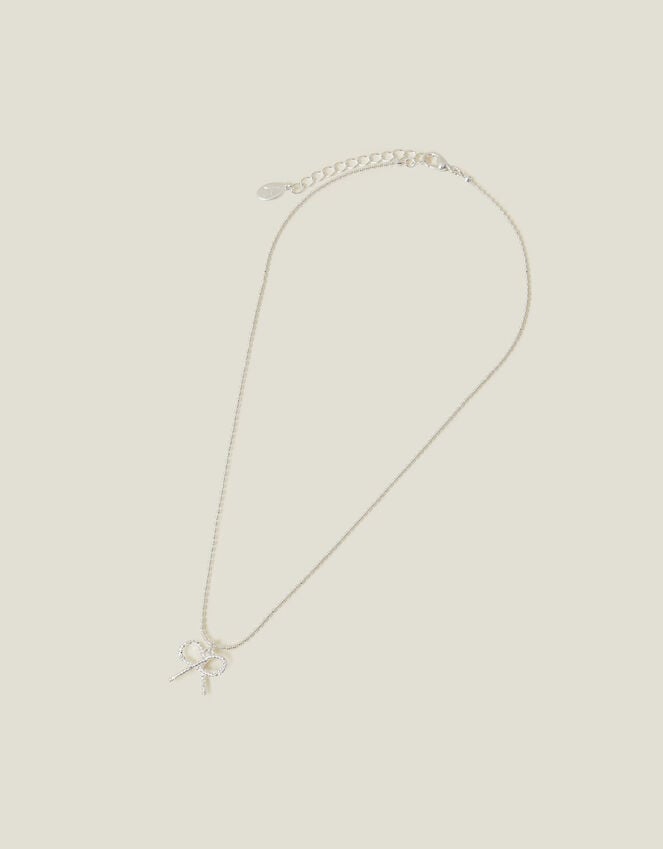 Accessorize Bow Pendant Necklace