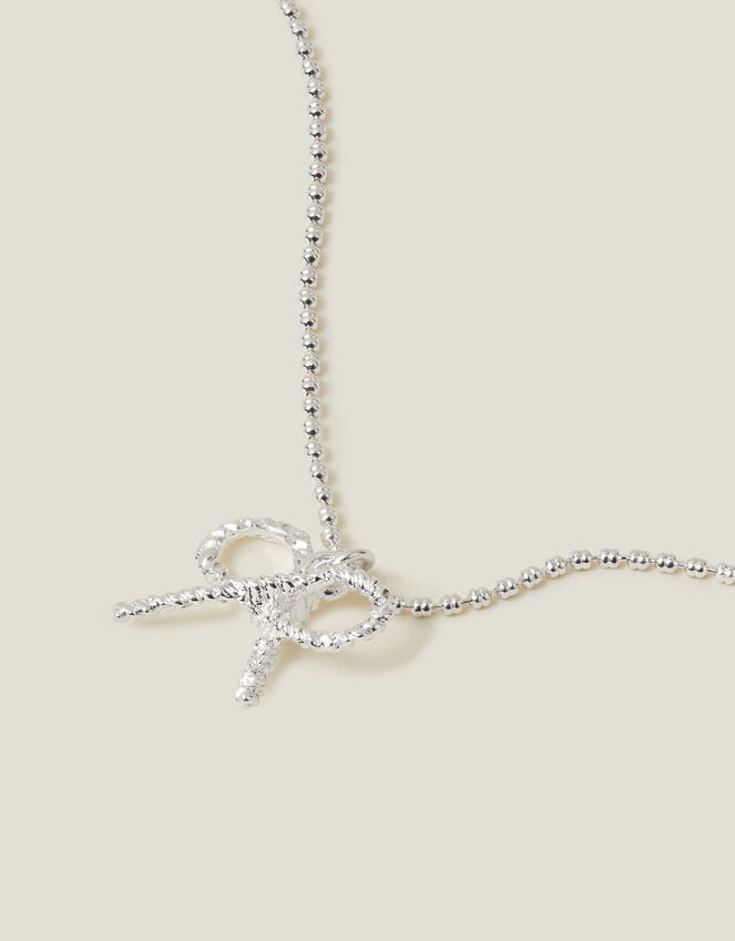 accessorize Bow Pendant Necklace