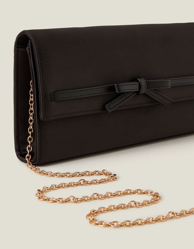 Accessorize Bow Satin Clutch Bag