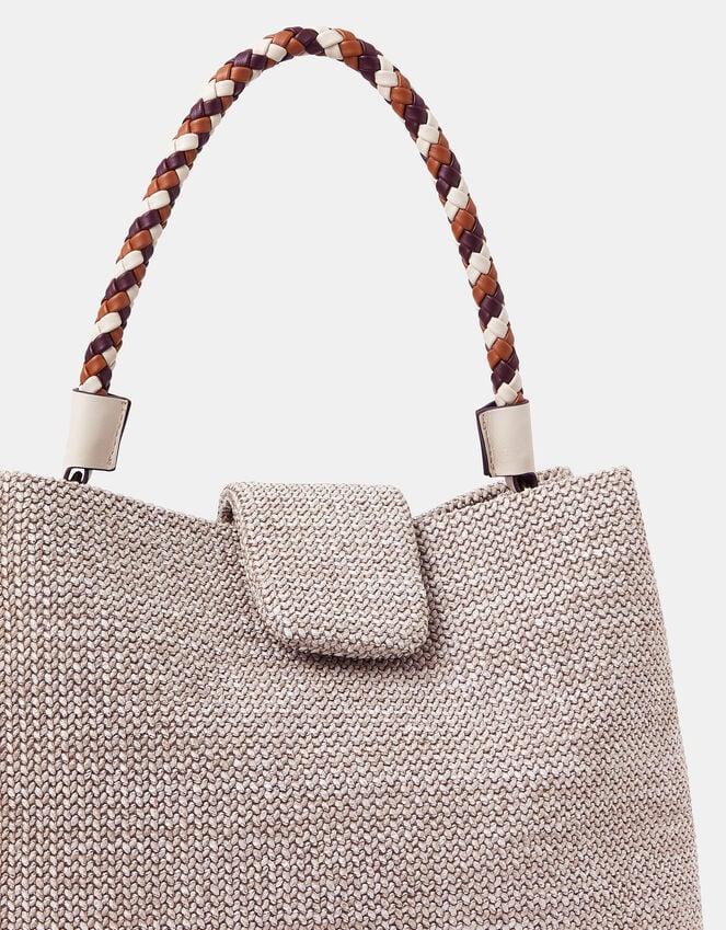Accessorize Braid Strap Woven Shoulder Bag