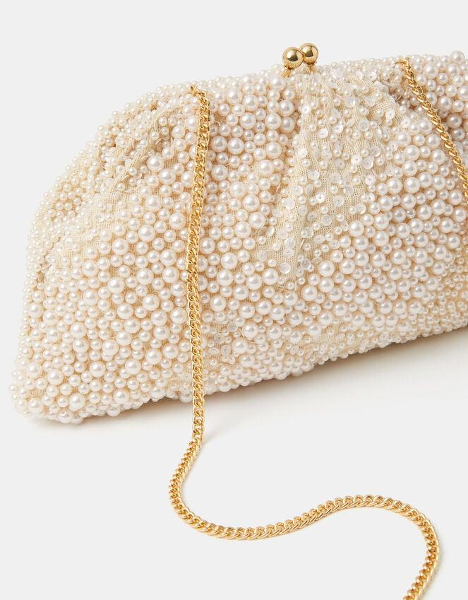 Accessorize Bridal Cloud Pearl Beaded Mini Bag