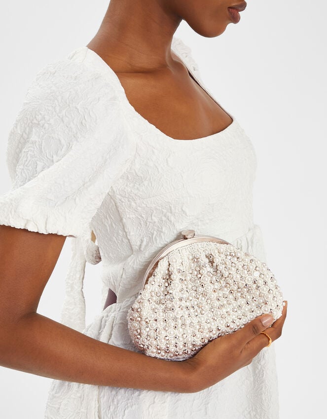 accessorize Bridal Embellished Clip Frame Bag