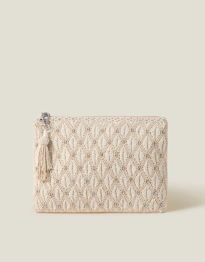 Accessorize Bridal Embellished Zip Clutch Bag