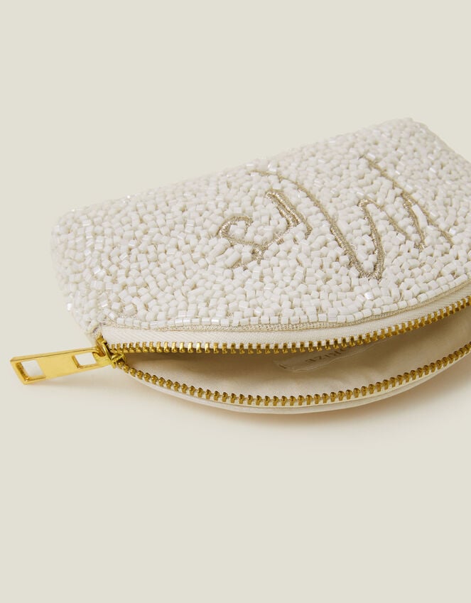 Accessorize Bridal Hand-Beaded Mrs Purse