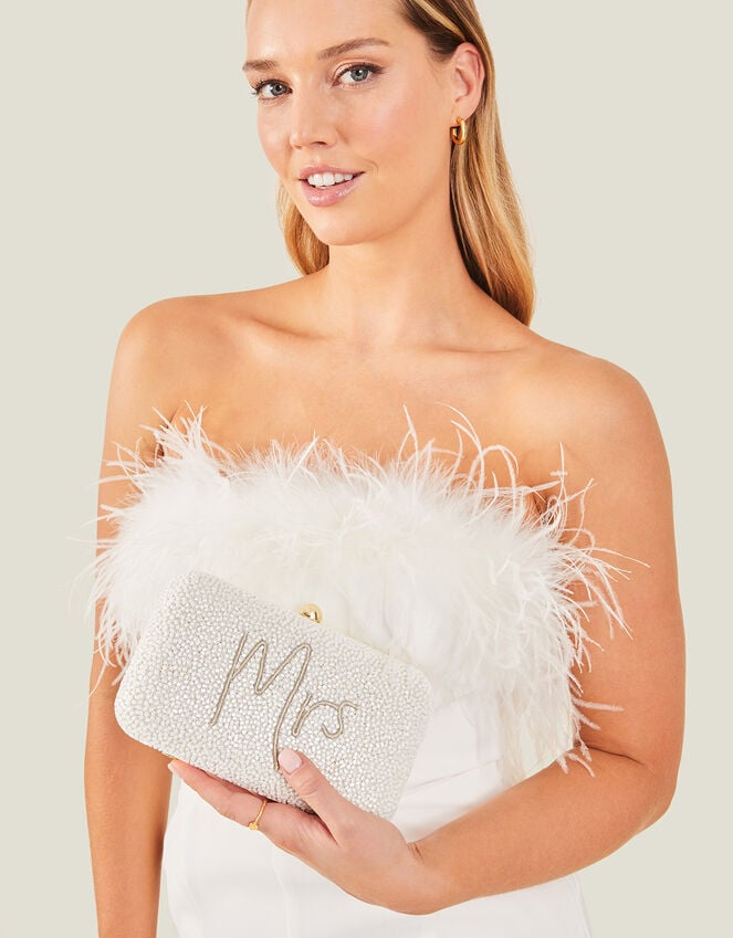 accessorize Bridal Mrs Hardcase Clutch Bag