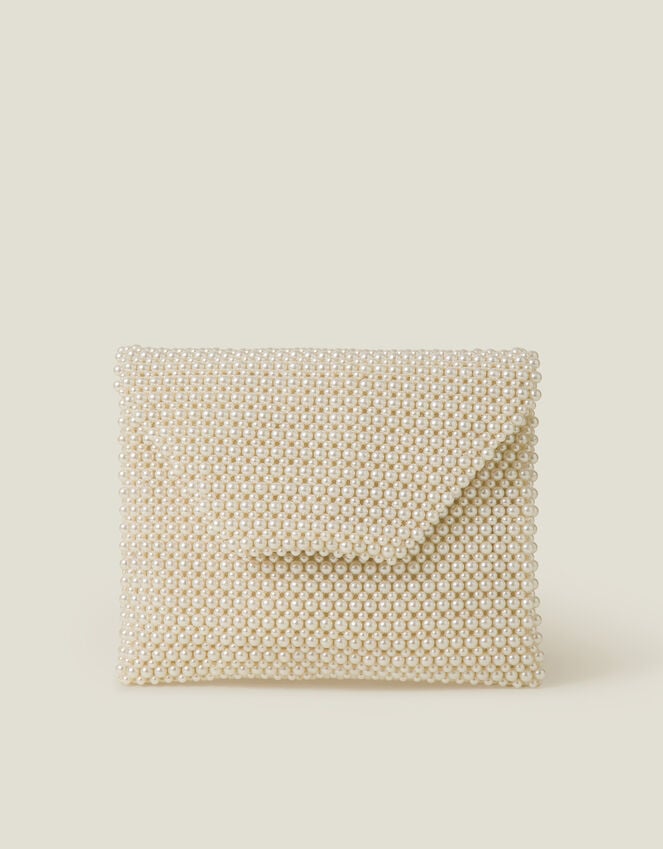 Accessorize Bridal Pearl Envelope Clutch Bag