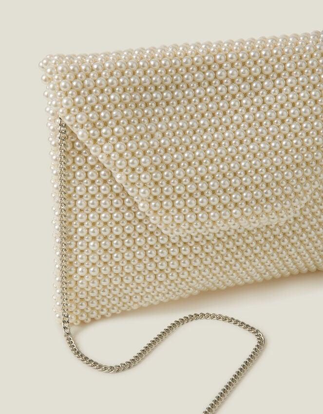 Accessorize Bridal Pearl Envelope Clutch Bag