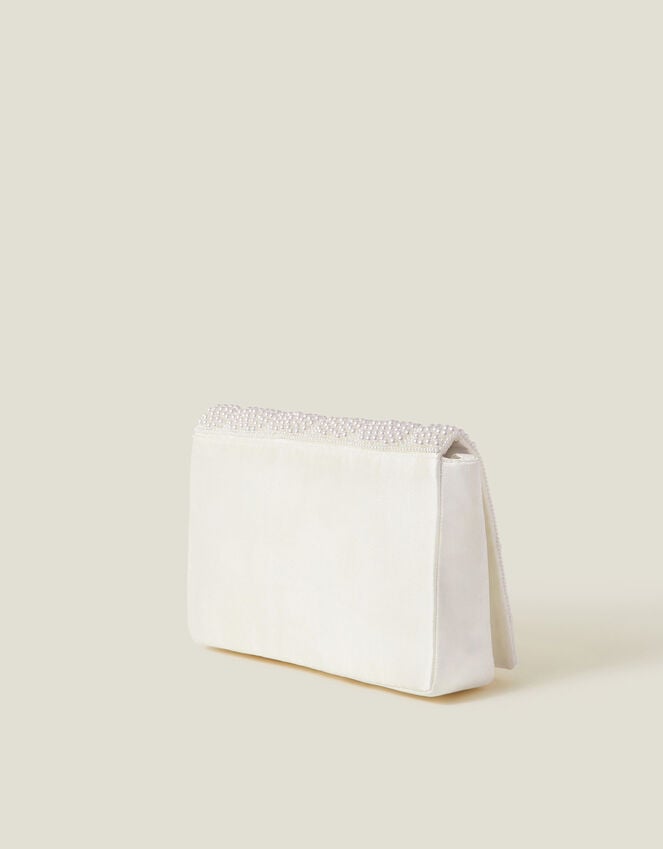 Accessorize Bridal Pearl Heart Clutch Bag