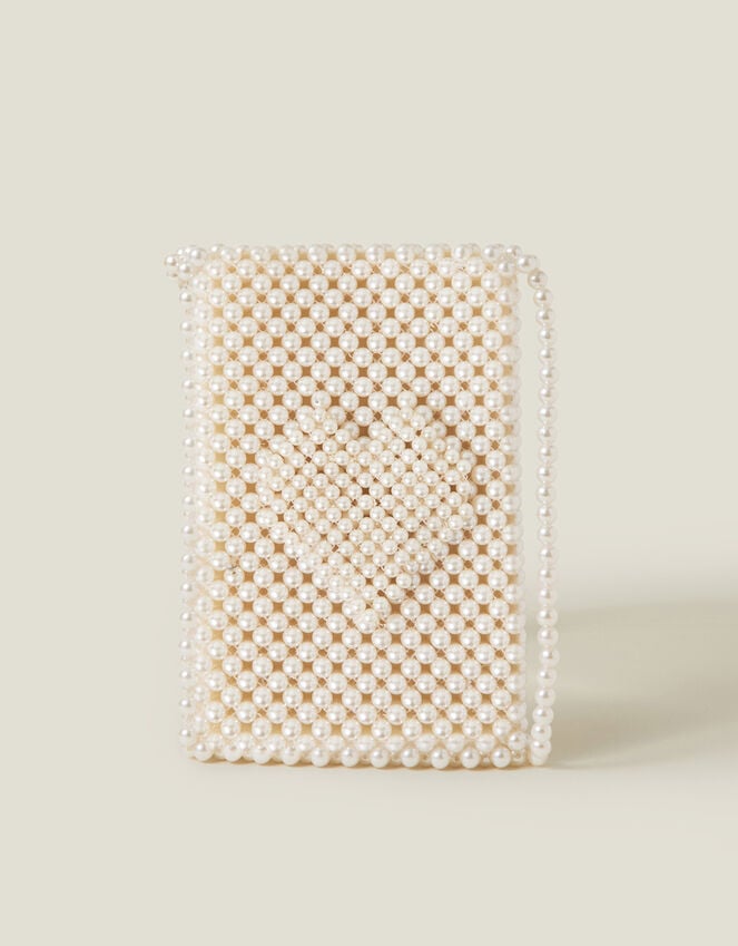Accessorize Bridal Pearl Phone Bag