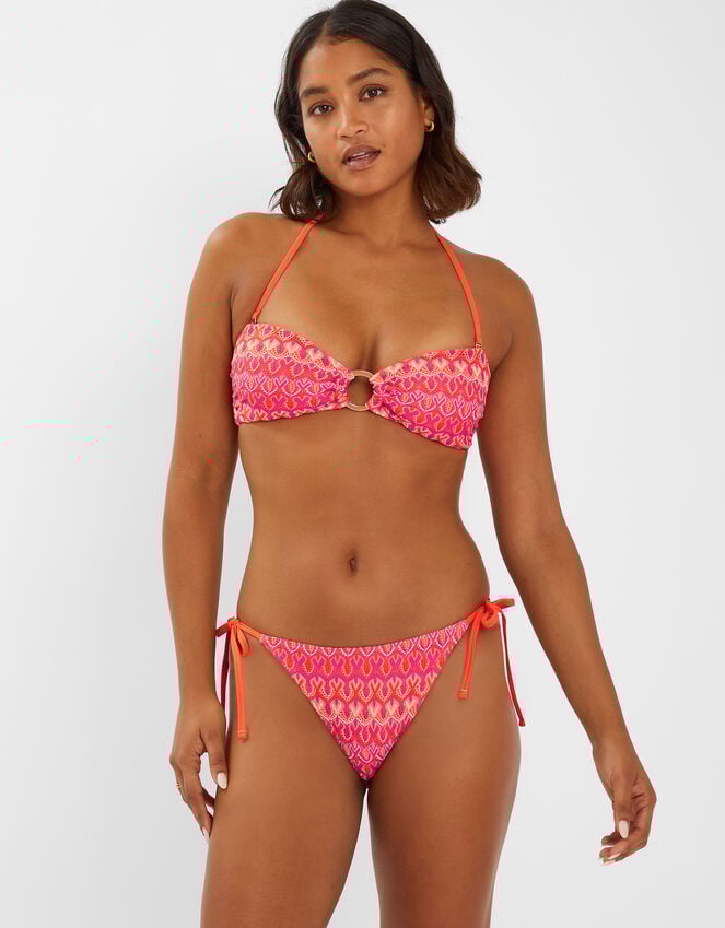 accessorize Bright Crochet Bikini Bottoms Multi