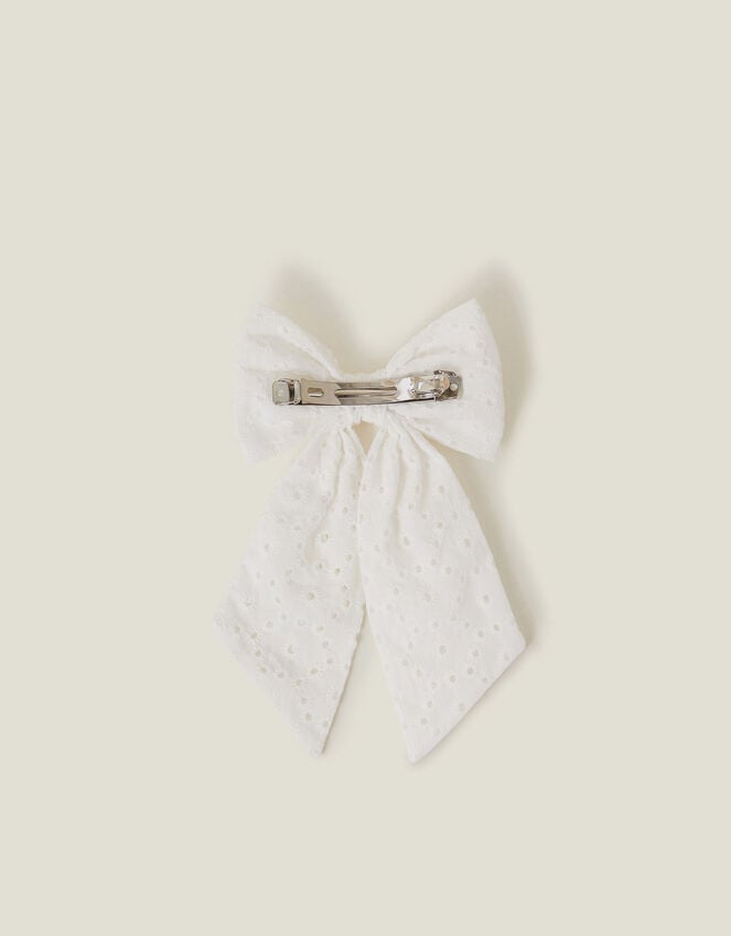 Accessorize Broderie Bow Barrette Hair Clip