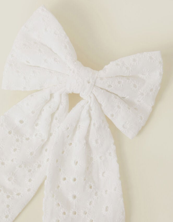 Accessorize Broderie Bow Barrette Hair Clip