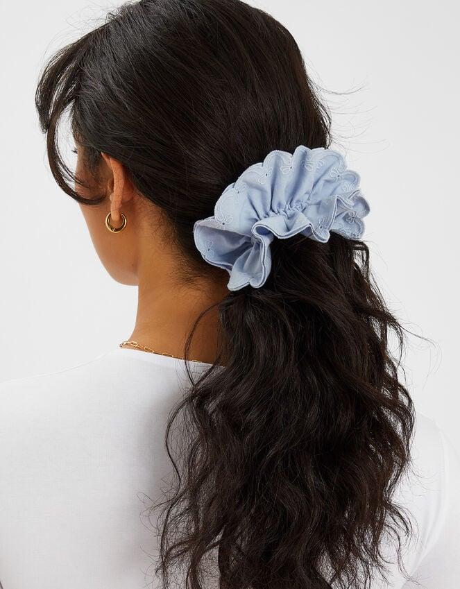 Accessorize Broderie Bow Hair Scrunchie