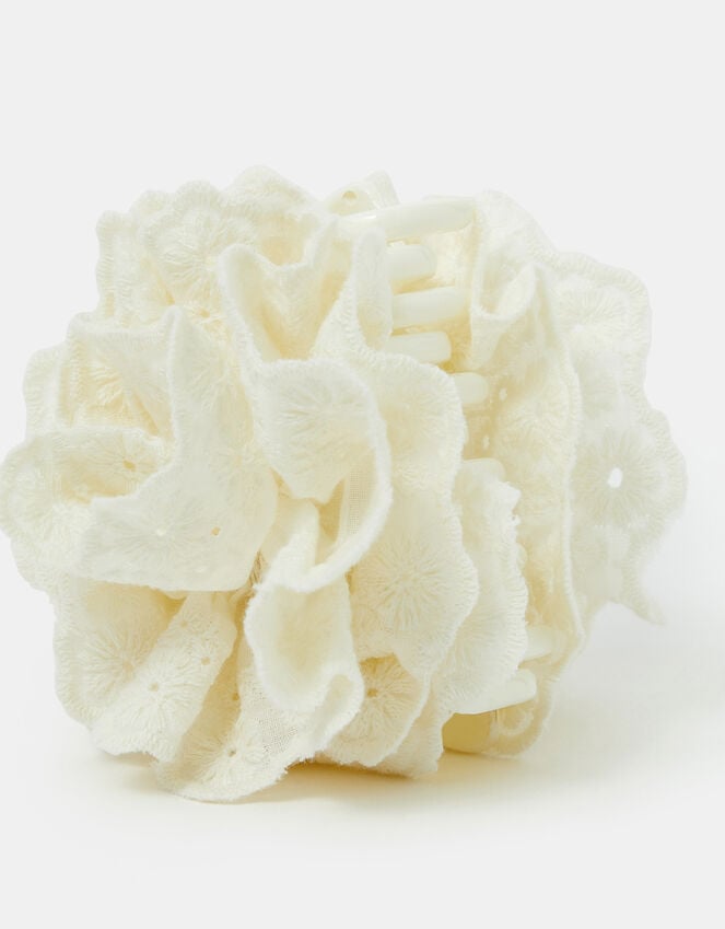 Accessorize Broderie Ruffle Claw Clip