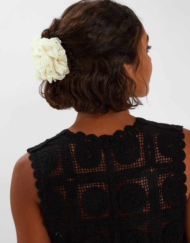 Accessorize Broderie Ruffle Claw Clip