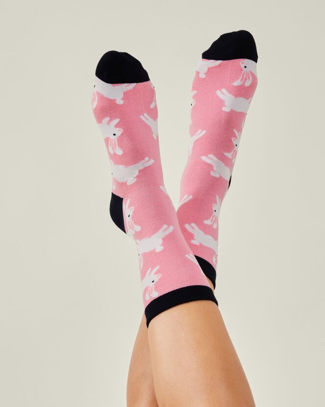 Accessorize Bunny Print Socks