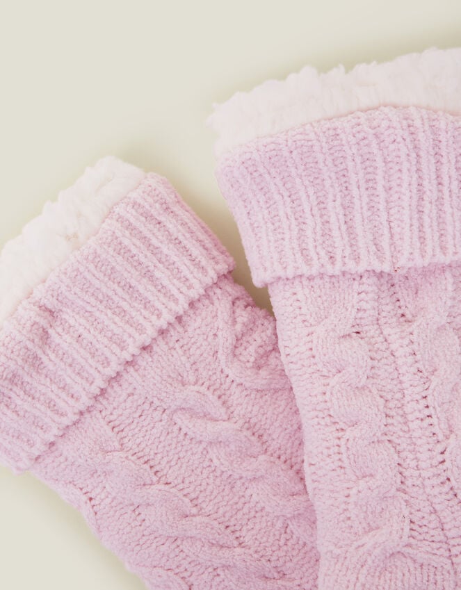 Accessorize Cable Knit Slipper Socks