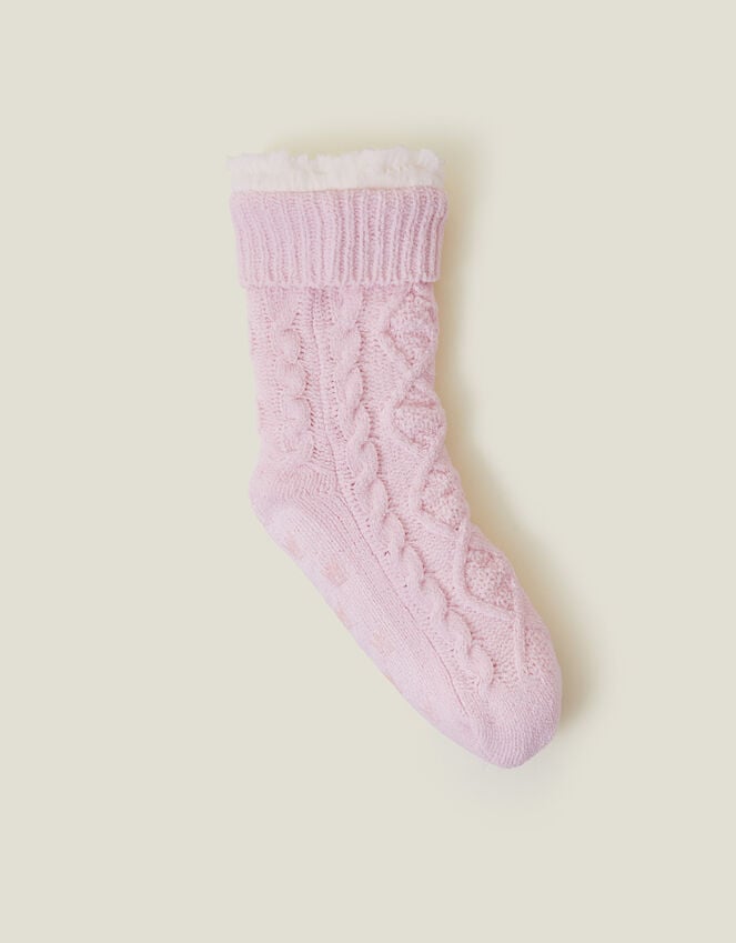 accessorize Cable Knit Slipper Socks