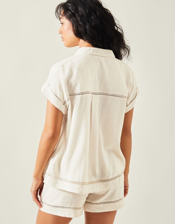 Accessorize Cap Sleeve Boxy Shirt Camel