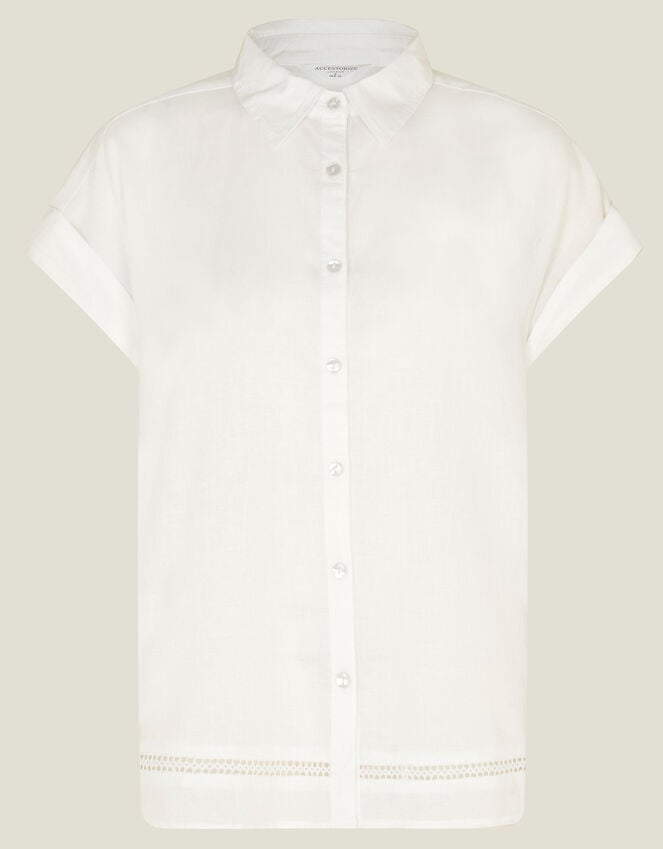 Accessorize Cap Sleeve Boxy Shirt White