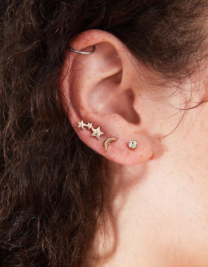 Accessorize Celestial Stud Earrings Set Of Three
