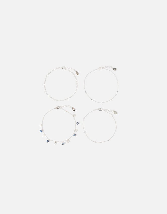 Accessorize Chain Anklet 4 Pack
