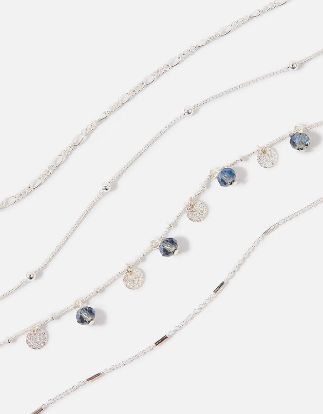 accessorize Chain Anklet 4 Pack