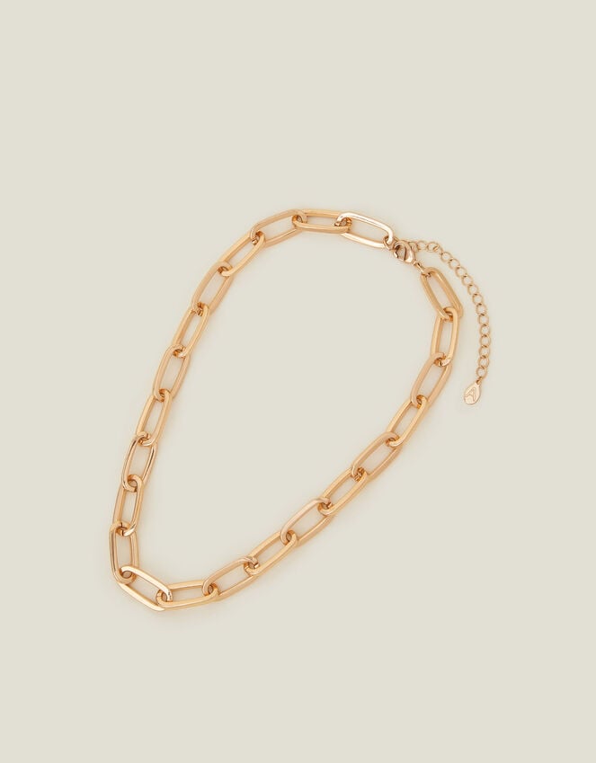 Accessorize Chain Link Necklace Gold
