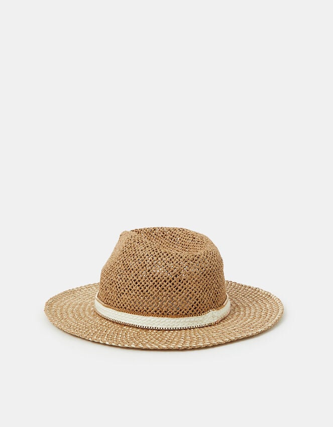 Accessorize Chain Trim Fedora Hat