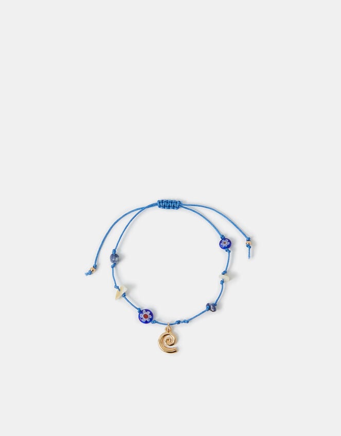 Accessorize Charm & Bead Cord Anklet