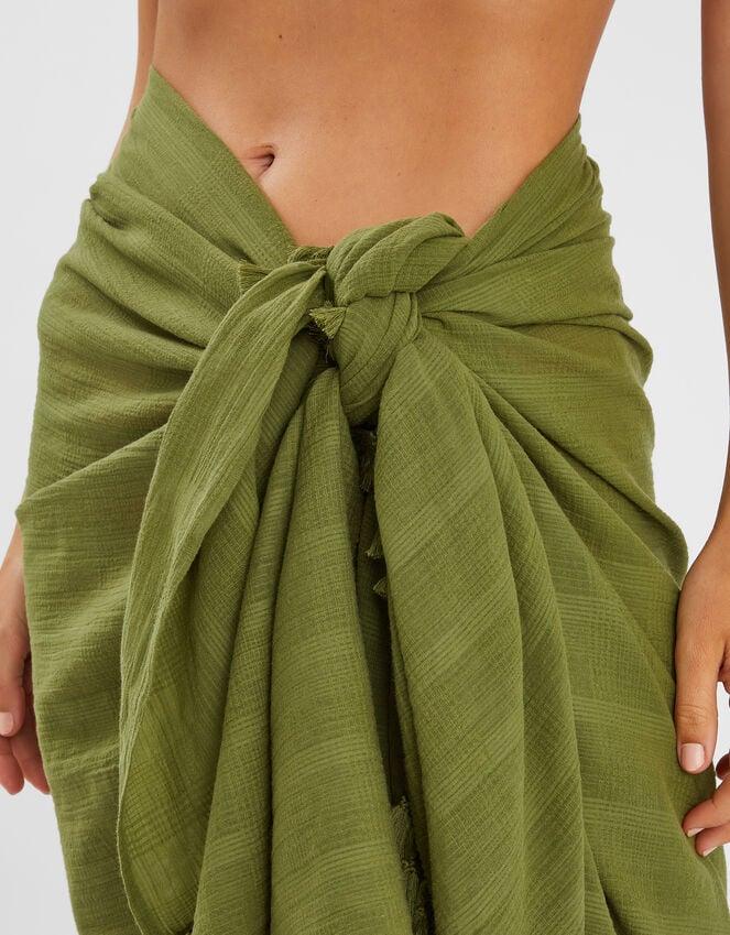 Accessorize Check Tassel Sarong