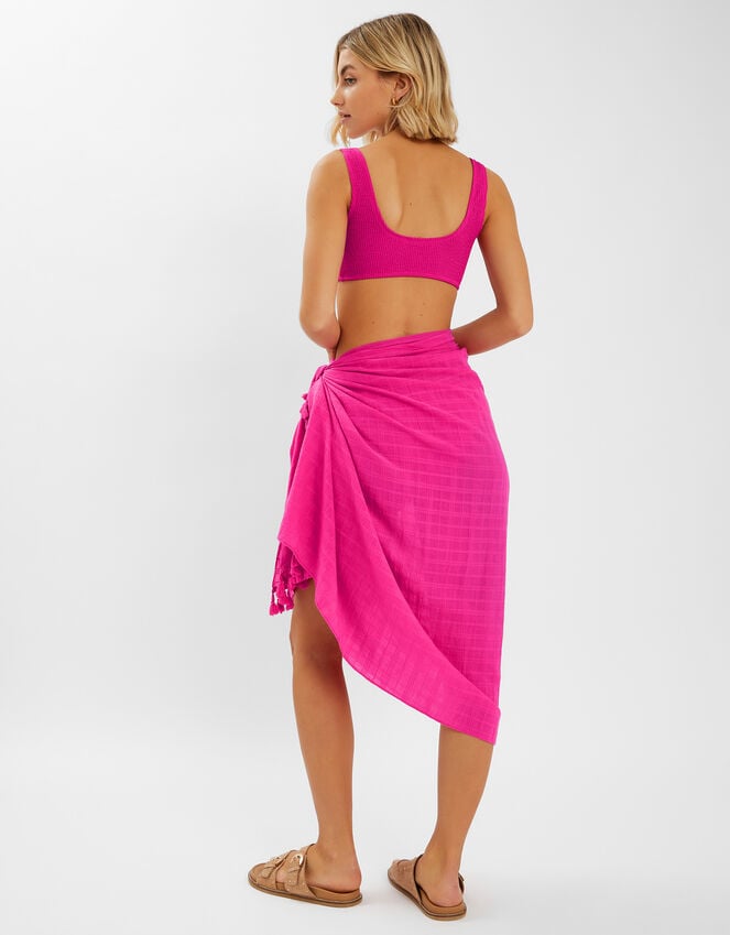 Accessorize Check Tassel Sarong