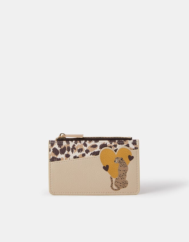 accessorize Cheetah Heart Card Holder