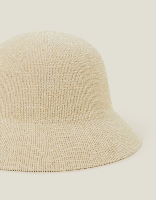 Accessorize Chenille Bucket Hat Natural