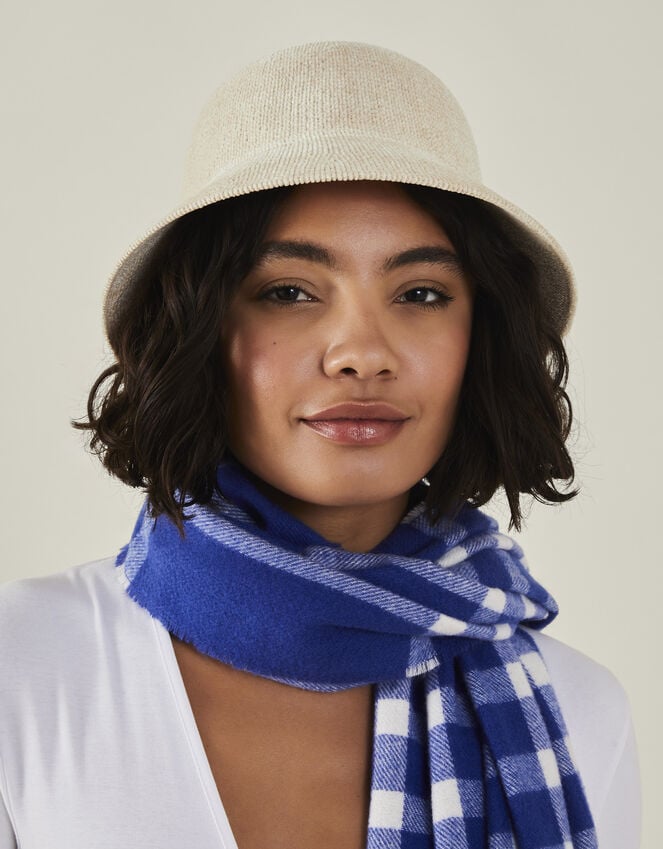 Accessorize Chenille Bucket Hat Natural