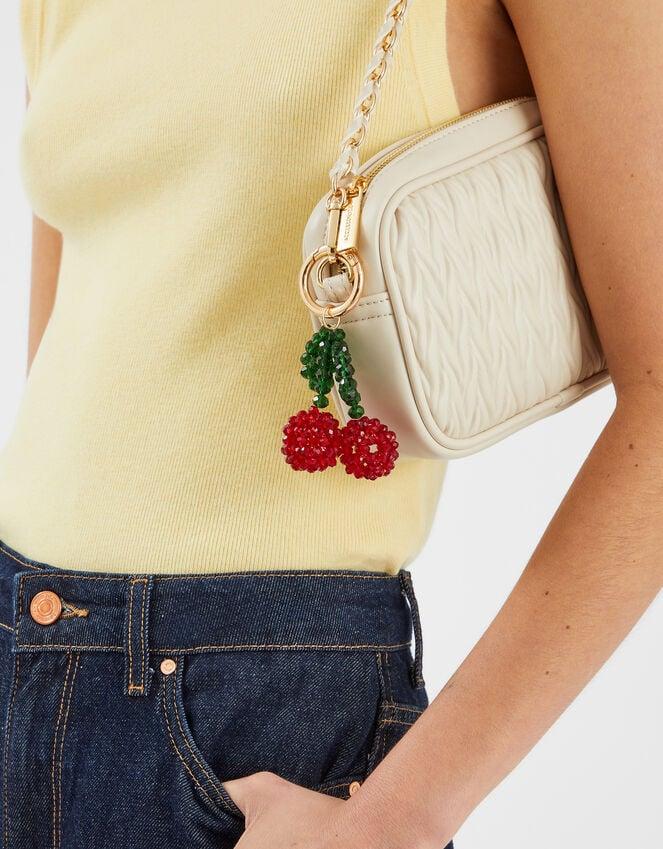 Accessorize Cherry Beaded Bag Charm