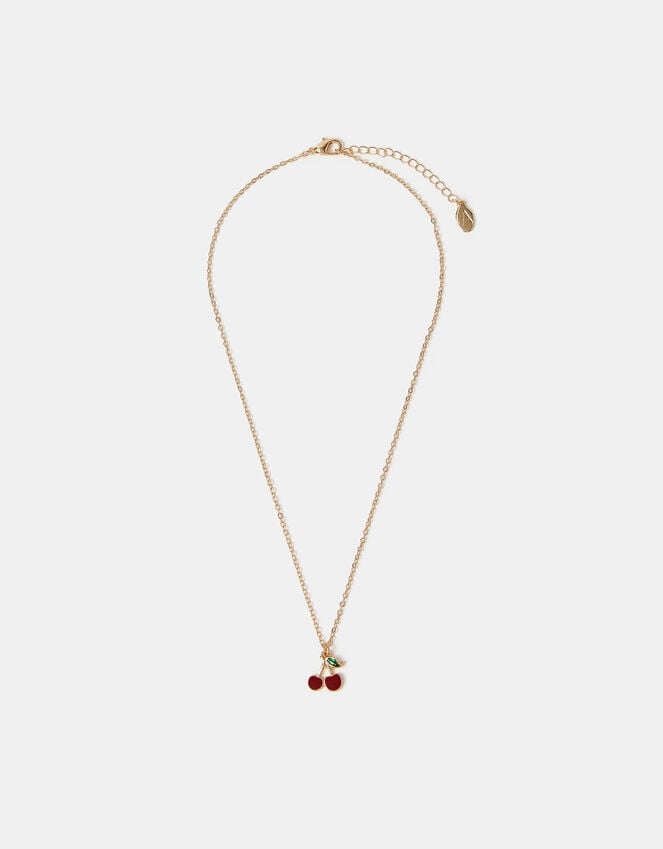Accessorize Cherry Pendant Necklace