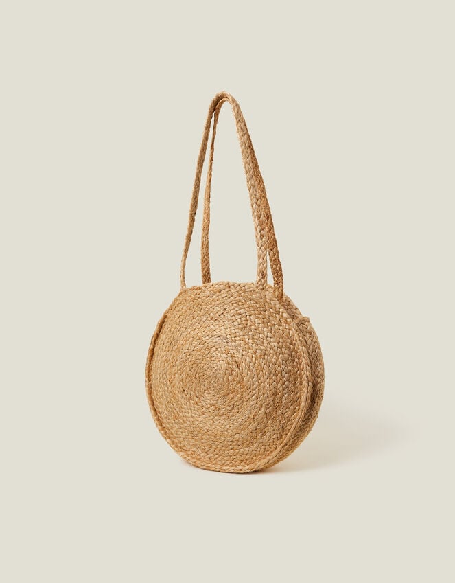 Accessorize Cherry Round Jute Shoulder Bag