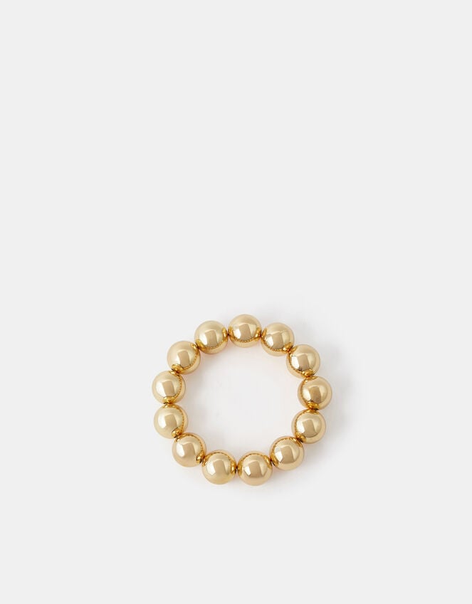 Accessorize Chunky Bead Bracelet Gold
